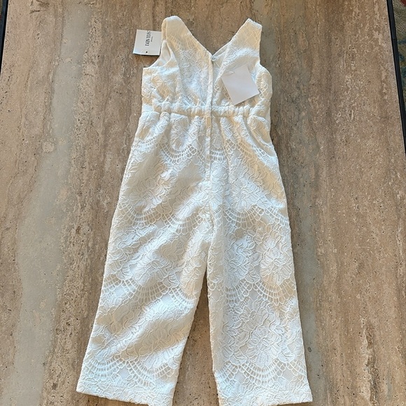 DAVIDS BRIDAL Toddler Lace Jumpsuit, NWT. - Picture 3 of 4